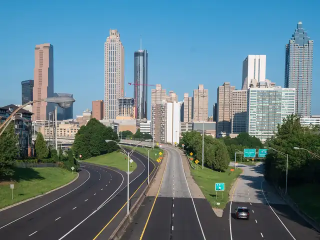 Atlanta skyline from the Jackson Street Bridge